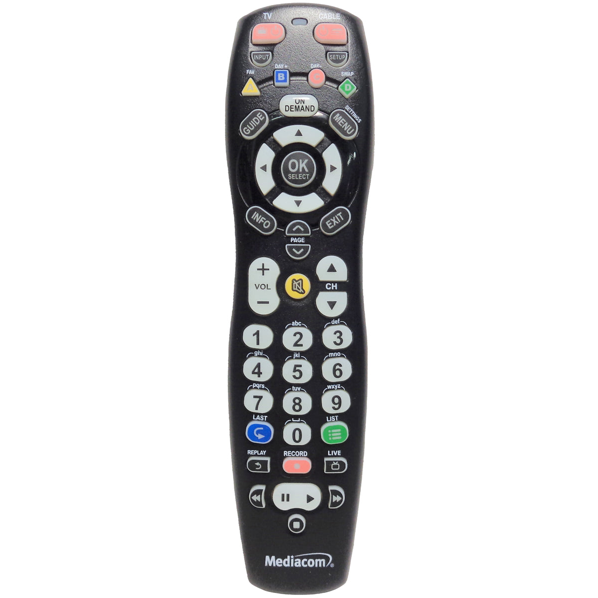 2020B1B2 PreOwned Cable Set Top Box Remote Control Corner