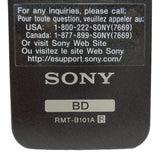 Sony RMT-B101A Pre-Owned Original Blu-Ray Player Remote Control