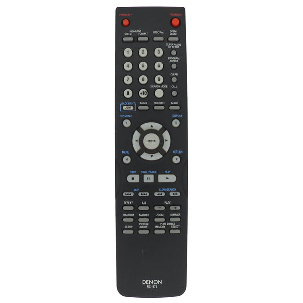 Denon RC-972 Pre-Owned Factory Original DVD Player Remote Control