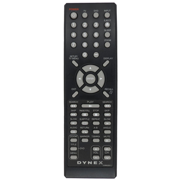 Dynex 076R0QD011 Pre-Owned Original TV/DVD Combo Remote Control