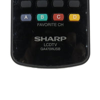 Sharp GA470WJSB Pre-Owned Factory Original TV Remote Control