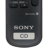 Sony RM-DC525 Pre-Owned Factory Original CD Player Remote Control