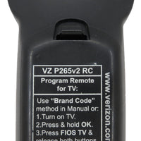 Verizon VZ P265v2 RC Pre-Owned FiOS TV Cable Box Remote Control