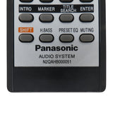 Panasonic N2QAHB000051 Pre-Owned Original Audio System Remote Control
