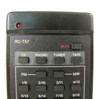 Aiwa RC-T57 Pre-Owned Factory Original Audio System Remote Control