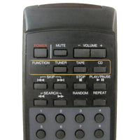 Casio RM004-003 Pre-Owned Tuner Tape CD Audio System Remote Control