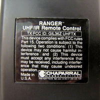 Chaparral Comm Ranger UHF/IR Pre-Owned Satellite System Remote Control