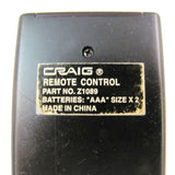 Craig Z1089 Pre-Owned Factory Original Audio System Remote Control
