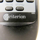 Criterion 5250 Pre-Owned Factory Original VCR Remote Control