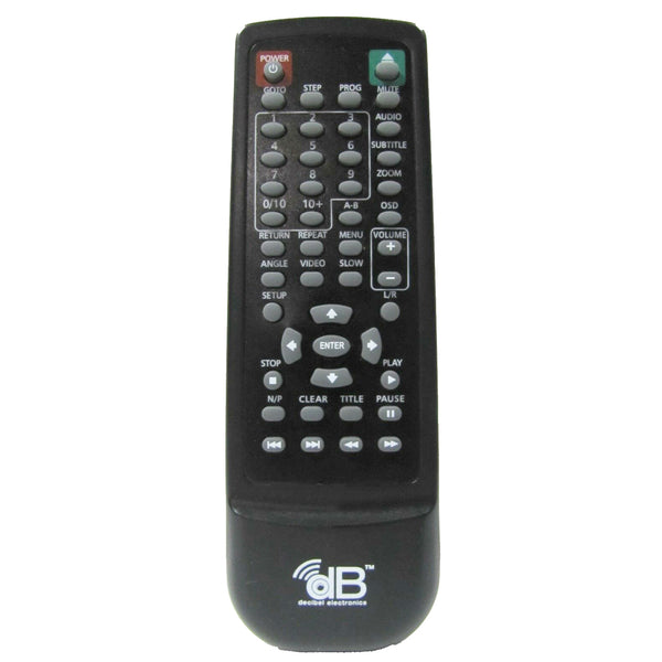 DB Decibal Electronics DB1121416 Pre-Owned DVD Player Remote Control