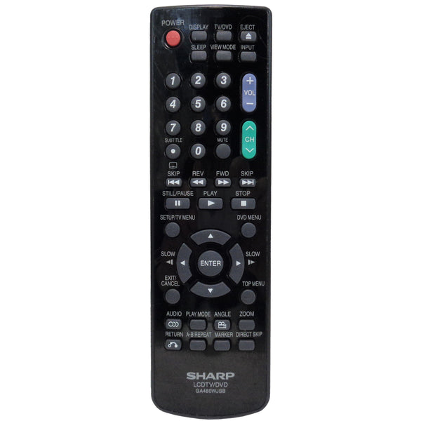 Sharp GA480WJSB Pre-Owned Factory Original TV/DVD Combo Remote Control