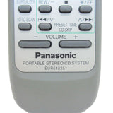Panasonic EUR648251 Pre-Owned Portable Stereo CD System Remote Control, Factory Original