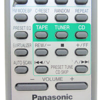 Panasonic EUR648251 Pre-Owned Portable Stereo CD System Remote Control, Factory Original