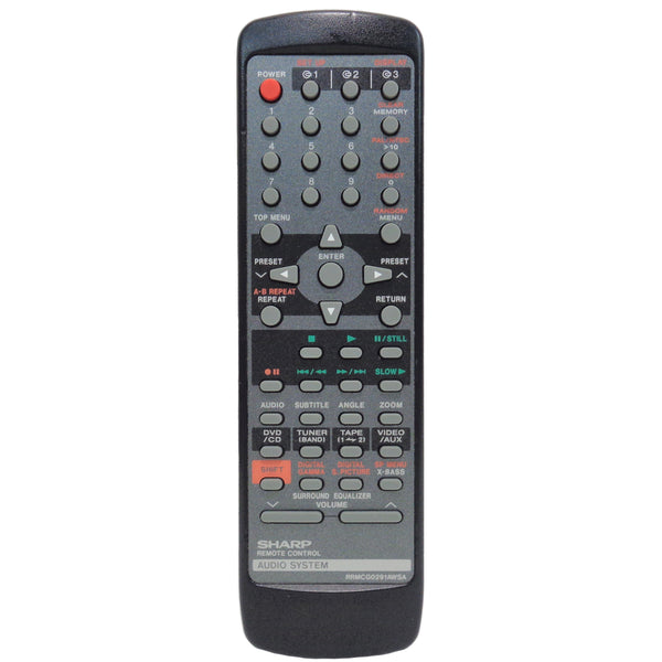 Sharp RRMCG0291AWSA Pre-Owned Original DVD System Remote Control