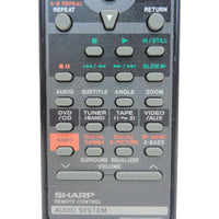 Sharp RRMCG0291AWSA Pre-Owned Original DVD System Remote Control