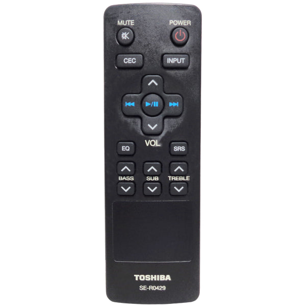 Toshiba SE-R0429 Pre-Owned Factory Original Sound Bar Remote Control