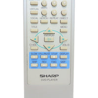 Sharp 9HL740U Pre-Owned Factory Original DVD Player Remote Control