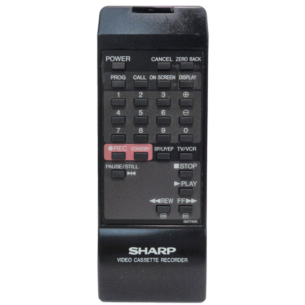 Sharp G0774GE Pre-Owned Factory Original VCR Remote Control