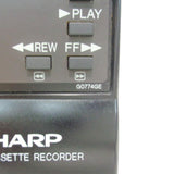 Sharp G0774GE Pre-Owned Factory Original VCR Remote Control