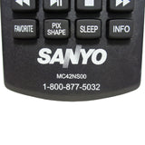 Sanyo MC42NS00 Pre-Owned Factory Original TV Remote Control