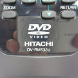 Hitachi DV-RM533U Pre-Owned DVD Player Remote Control, NA621UD Factory Original
