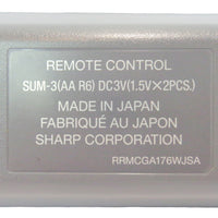 Sharp RRMCGA176WJSA Pre-Owned Original Projector Remote Control