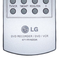LG 6711R1N203A Pre-Owned DVD Recorder VCR Combo Remote Control, Factory Original