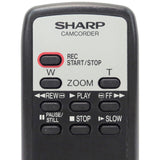 Sharp G0084TA Pre-Owned Factory Original Camcorder Remote Control