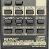 Sharp RCONT1829A Pre-Owned Original Audio System Remote Control