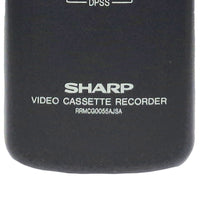 Sharp RRMCG0055AJSA Pre-Owned Factory Original VCR Remote Control