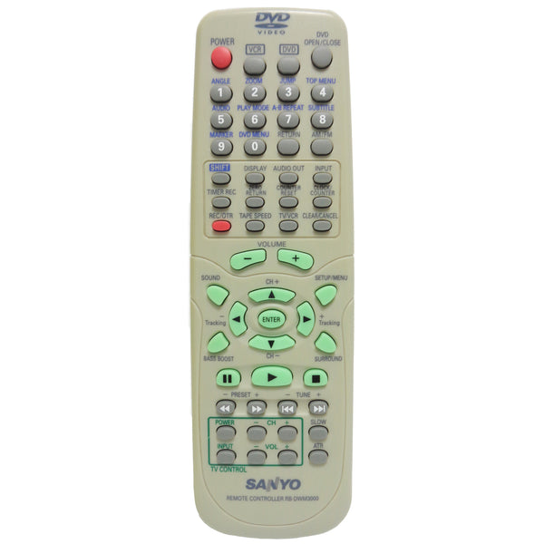Sanyo RB-DWM3000 Pre-Owned DVD/VCR Home Theater System Remote Control