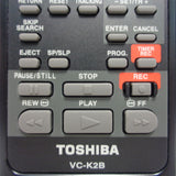 Toshiba VC-K2B Pre-Owned TV/VCR Combo Remote Control