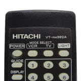 Hitachi VT-RM392A Pre-Owned VCR Remote Control, HL10323 Factory Original