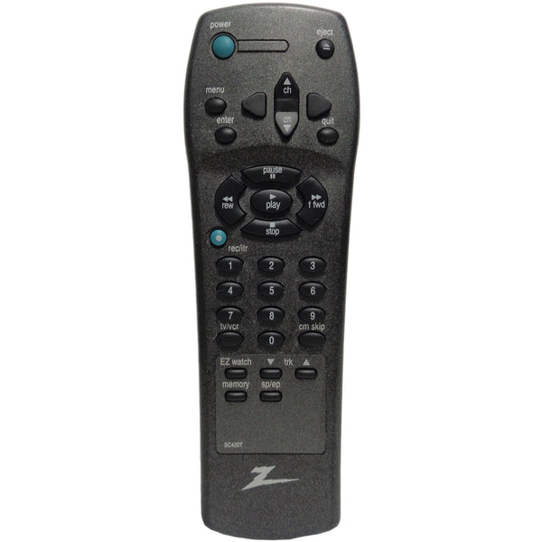 Zenith SC420T Pre-Owned Factory Original VCR Remote Control