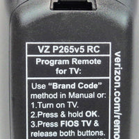 Verizon VZ P265V5 RC Pre-Owned FiOS TV Cable Box Remote Control