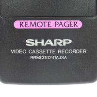 Sharp RRMCG0241AJSA Pre-Owned Factory Original VCR Remote Control