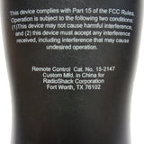 Radio Shack 15-2147 Pre-Owned 3 Device Universal Remote Control