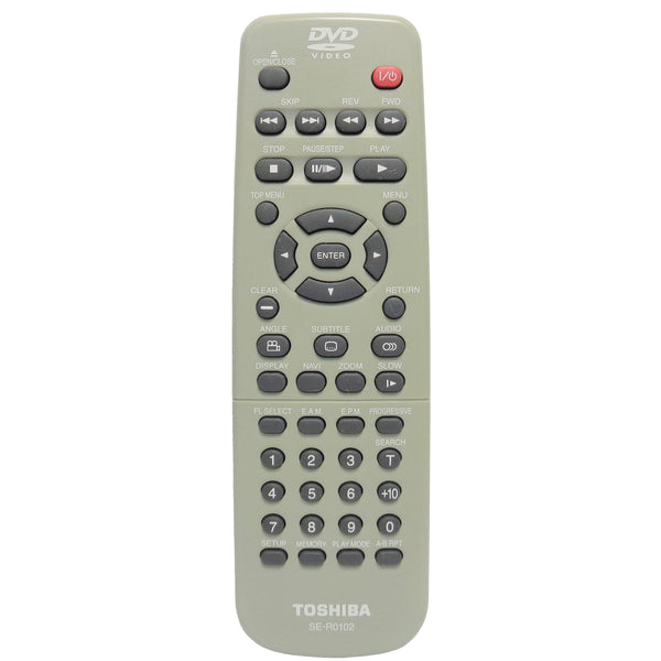 Toshiba SE-R0102 Pre-Owned Factory Original DVD Player Remote Control