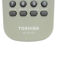 Toshiba SE-R0102 Pre-Owned Factory Original DVD Player Remote Control