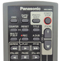 Panasonic N2QAEC000003 Pre-Owned Original Camcorder Remote Control