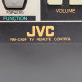 JVC RM-C424 Pre-Owned TV Remote Control, RM-C424-KD1-H Factory Original