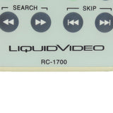 Liquid Video RC-1700 Pre-Owned DVD Player Remote Control, Factory Original