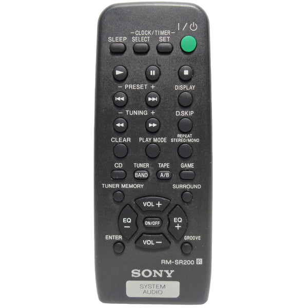 Sony RM-SR200 Pre-Owned Factory Original Audio System Remote Control