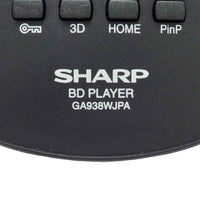 Sharp GA938WJPA Pre-Owned Original Blu-Ray Player Remote Control