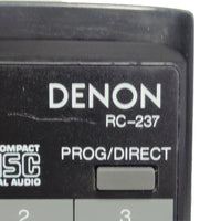 Denon RC-237 Pre-Owned Factory Original CD Player Remote Control