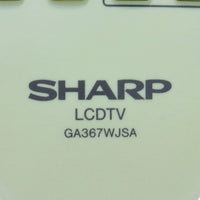 Sharp GA367WJSA Pre-Owned Factory Original TV Remote Control