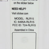 iClicker + RLR15 Pre-Owned Student Response Card Remote Control