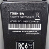 Toshiba G83C0005X110 Pre-Owned PC Computer Remote Control