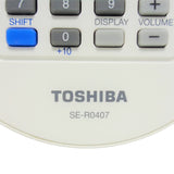 Toshiba SE-R0407 Pre-Owned Factory Original DVD Player Remote Control