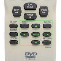 Sylvania NA604 Pre-Owned Factory Original DVD Player Remote Control